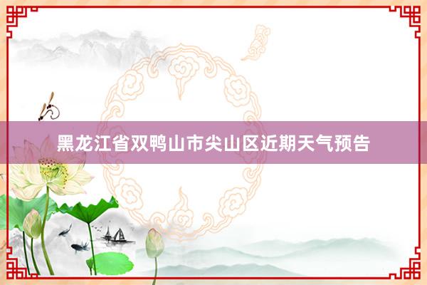 黑龙江省双鸭山市尖山区近期天气预告